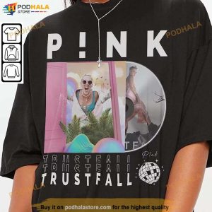 Vintage 90s Pink Summer Carnival 2023 Tour Shirt, Album Trustfall Gift For Fans