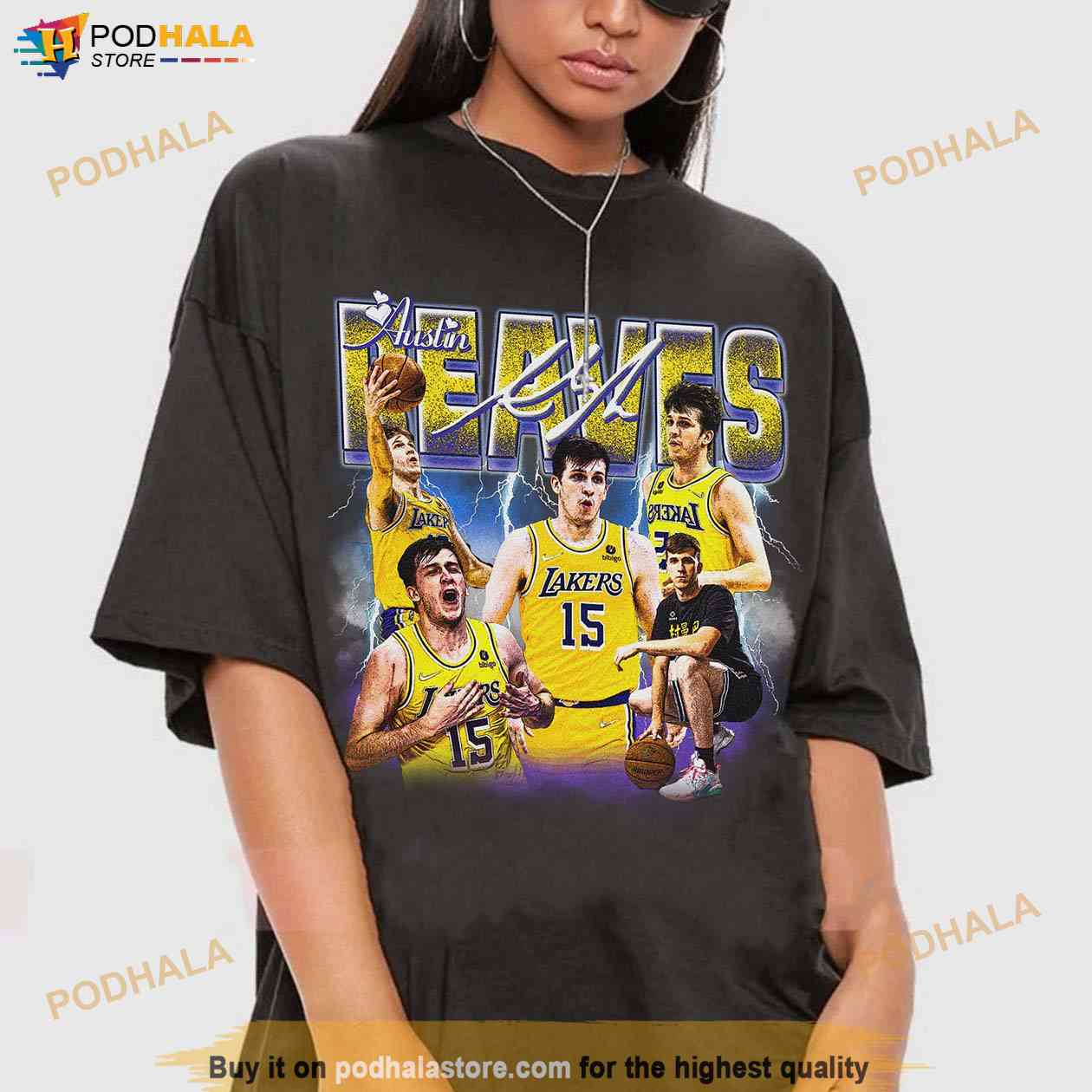 Basketball Vintage 90s Austin Reaves Shirt, Design Retro Bootleg