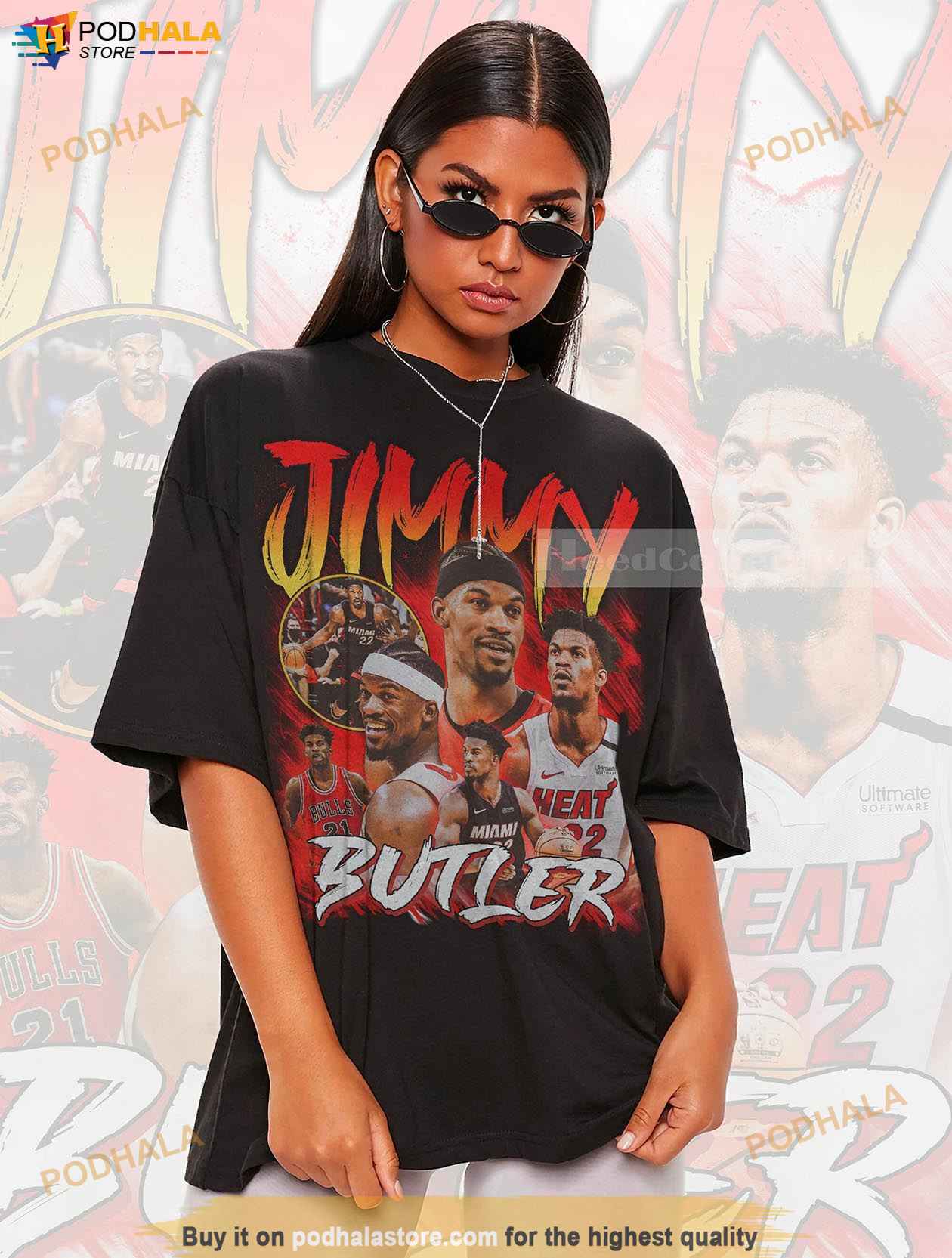 Jimmy Butler Tyler Herro Bam Ado Kevin Love Team Basketball Shirt