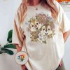 Vintage Disney Floral Chip and Dale Shirt, Chip & Dale Disney Family Vacation Gift