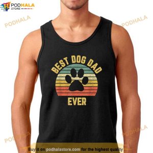 Vintage Dog Dad Shirt Cool Fathers Day Gift Retro T Shirt Shirt
