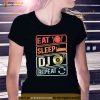 Vintage Eat Sleep DJ Repeat Disc Jockey DeeJay retro Dj Shirt