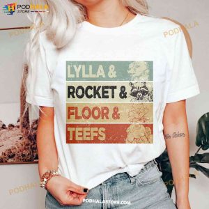 Vintage Lylla Rocket Floor And Teefs Shirt Guardians Of The Galaxy 3 Marvel Comic 2