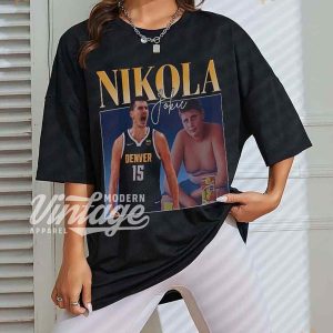 Vintage Nikola Jokic Shirt, Basketball Classic 90s TShirt