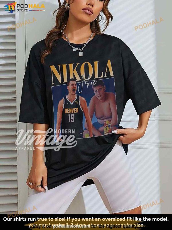 Vintage Nikola Jokic Shirt, Basketball Classic 90s TShirt