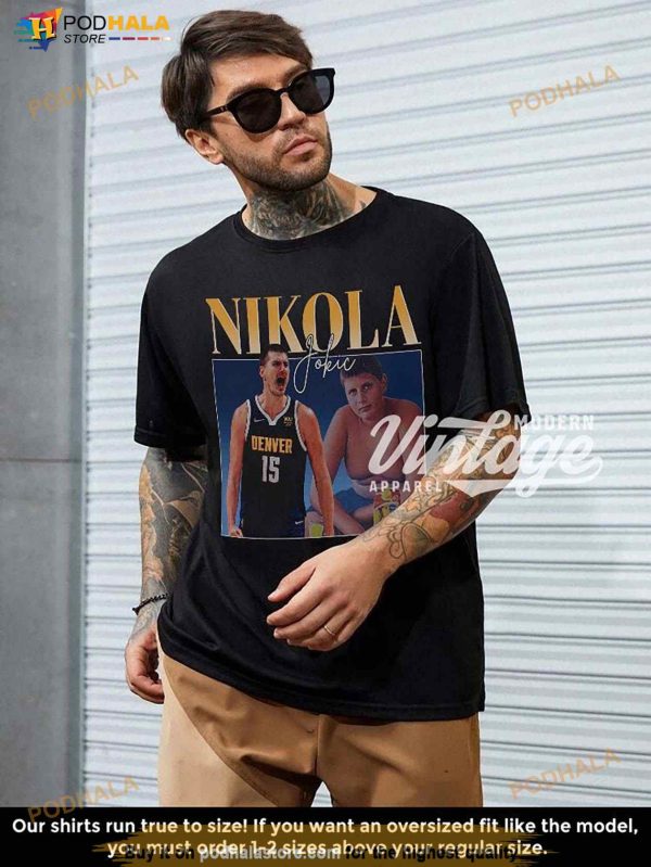 Vintage Nikola Jokic Shirt, Basketball Classic 90s TShirt