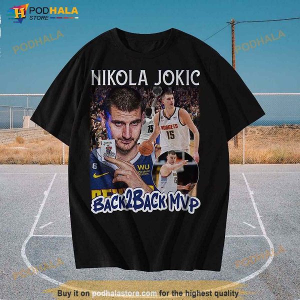 Vintage Nikola Jokic Shirt, Nikola Jokic Back2back MVP Shirt