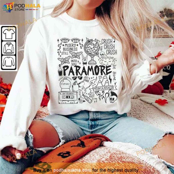 Vintage Paramore Album Lyric Shirt, Sweatshirt, Hoodie, Paramore Tattoo Tour 2023