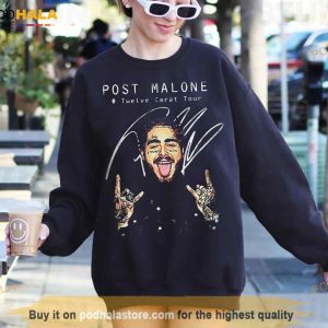 Vintage Post Malone Shirt Twelve Carat Europe Tour 2023 Merch 2