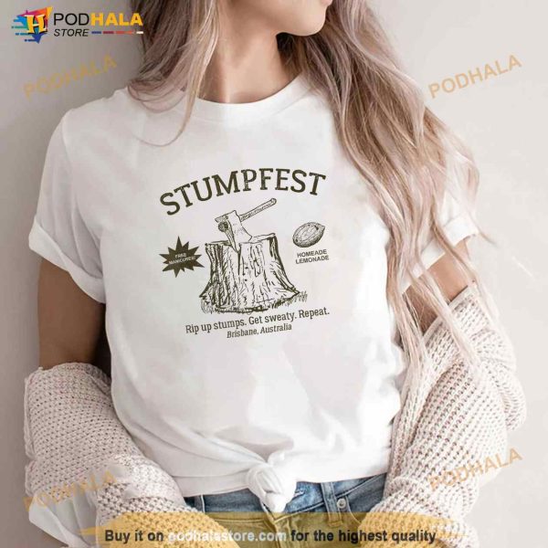 Vintage Retro Funny Stumpfest 2023 Brisbane Get Sweaty Shirt