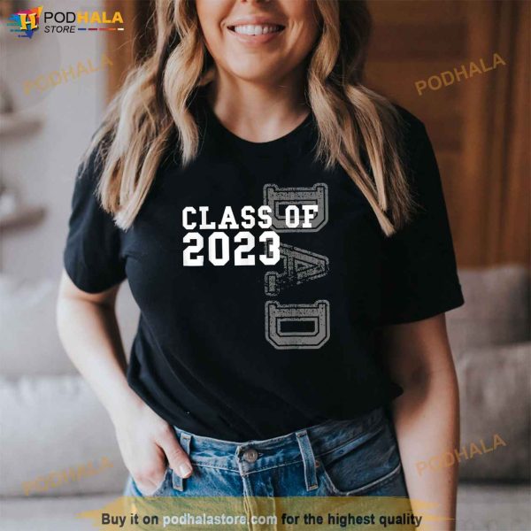 Vintage Senior 2023 Class Grad Proud Dad Class of 2023 Shirt