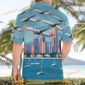Virgin Australia Airlines Boeing 737 800 Hawaiian Shirt Man 2