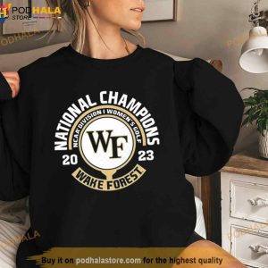 Wake Forest Demon Deacons Blue 84 2023 Ncaa Women's Golf National Champions T Shirt 3