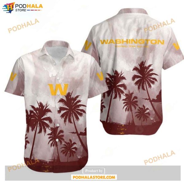 Washington Football Team Coconut Trees NFL Gift For Fan Hawaiian