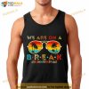 We Are On A Break Teacher Retro Sunset Glasses Summer Break T Shirt