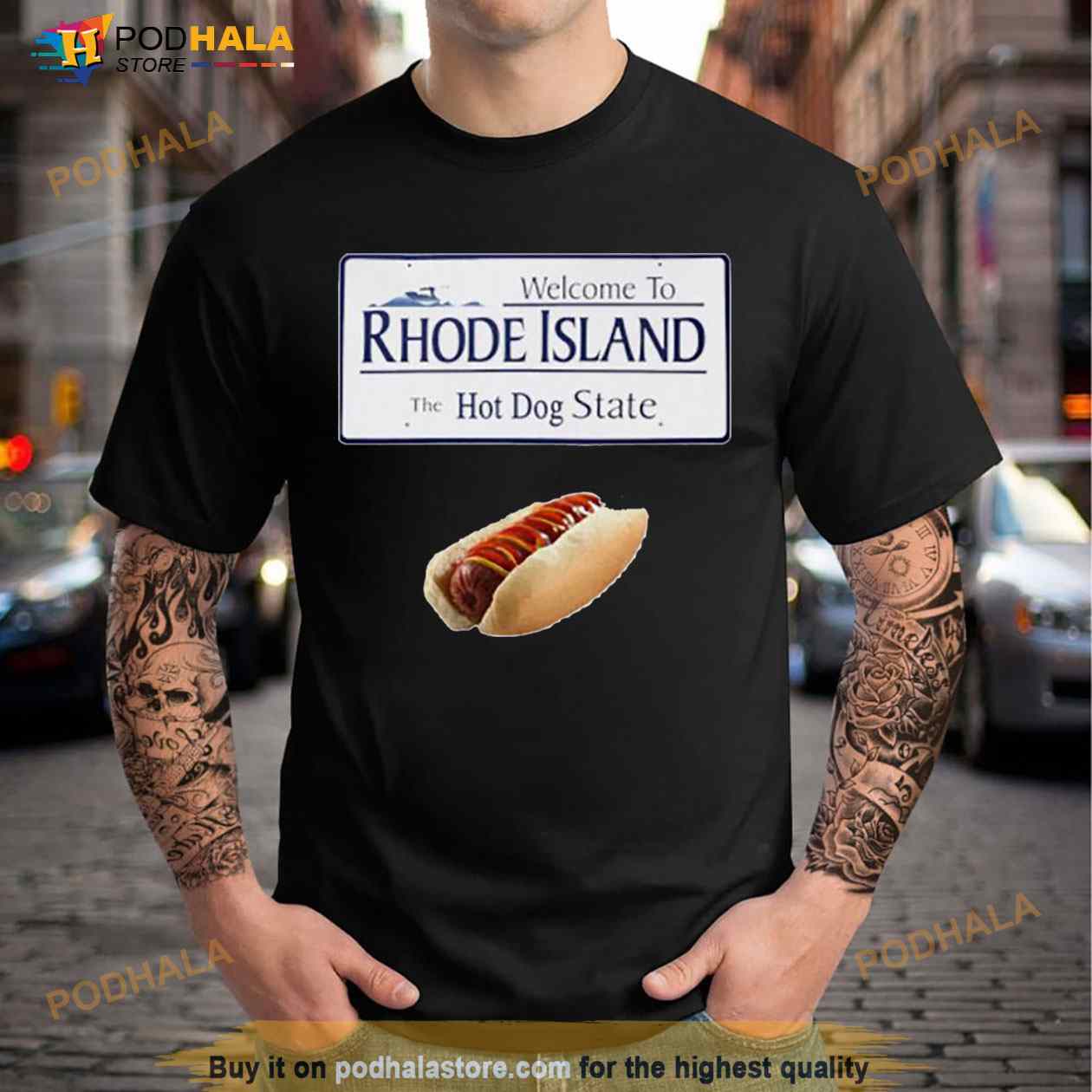 Welcome to Rhode Island the hot dog state Shirt - Bring Your Ideas