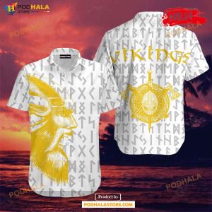 White Vikings Warrior For Summer Hawaiian Shirt, Tropical Shirt for Women Men