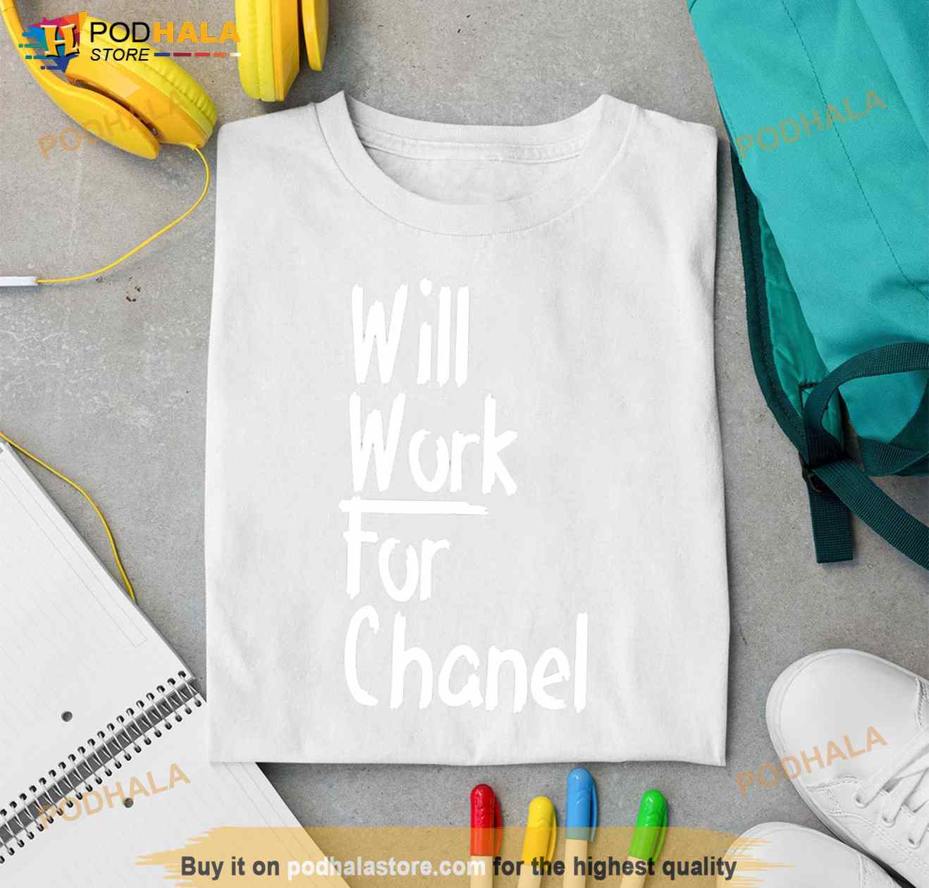 Will work for chanel shirt hoodie sweater long sleeve and tank top