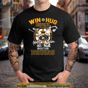 Win Hug Repeat Boston Bruins Signature Shirt 2