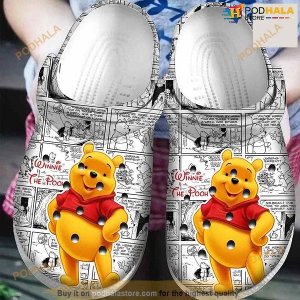 Winnie The Pooh Cartoon Movie Crocs Shoes