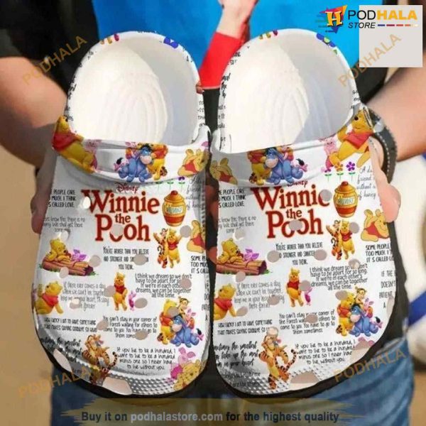 Winnie The Pooh Crocs Crocband Clog Comfortable For Mens Womens