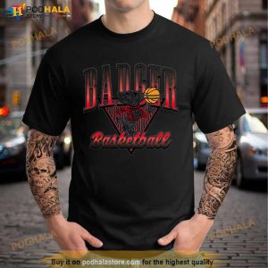 Wisconsin Badger Basketball Ringer Shirt 3