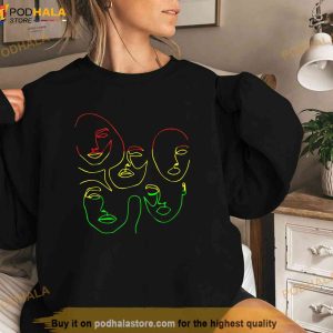 Woman Face Line Art Juneteenth Cool Abstract Black History Shirt