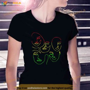 Woman Face Line Art Juneteenth Cool Abstract Black History Shirt 3