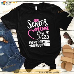 Women Senior Mom Class Of 2023 Shirt Graduation Proud Mommy Shirt