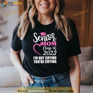 Women Senior Mom Class Of 2023 Shirt Graduation Proud Mommy Shirt 2