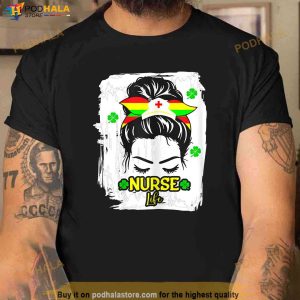 Womens Nurse Life Juneteenth Black History African Rn Lpn Nursing Shirt 3