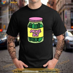 Womens Pickle Slut Who Loves Pickles Funny Shirt 2