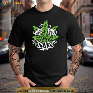 Worlds Dopest Dad Men Cannabis Leaf Weed Father Gift Shirt 3