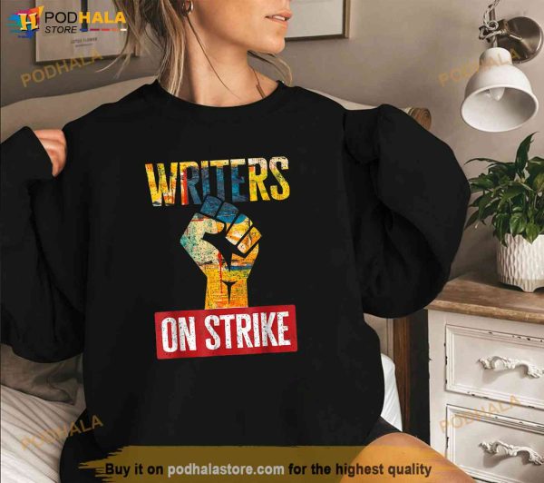 Writers Rights Guild Of America On Strike Anti AI Chat bots Trending Shirt