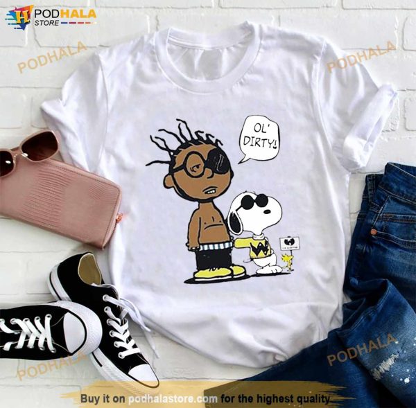 Wu Tang Snoopy And Woodstock And Charlie Brown Ol Dirty T Shirt