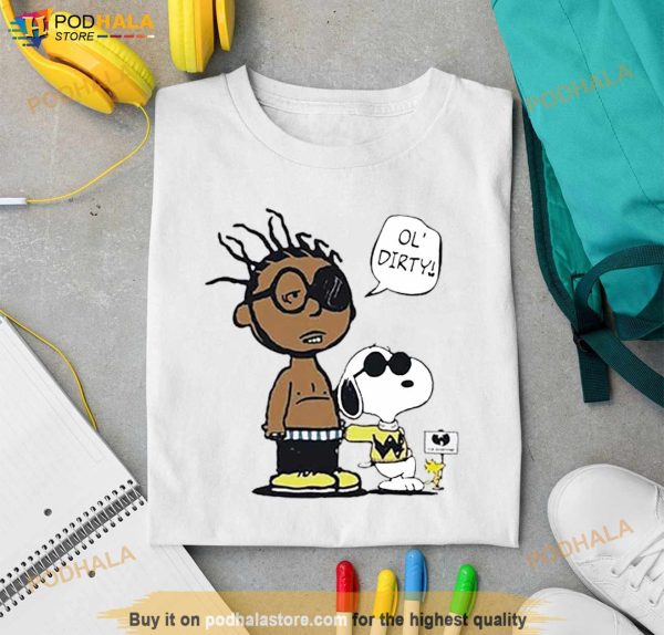 Wu Tang Snoopy And Woodstock And Charlie Brown Ol Dirty T Shirt
