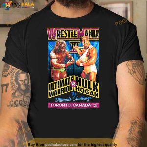 Wwe Wrestlemania Ultimate Warrior Vs Hulk Hogan Vintage T Shirt 3