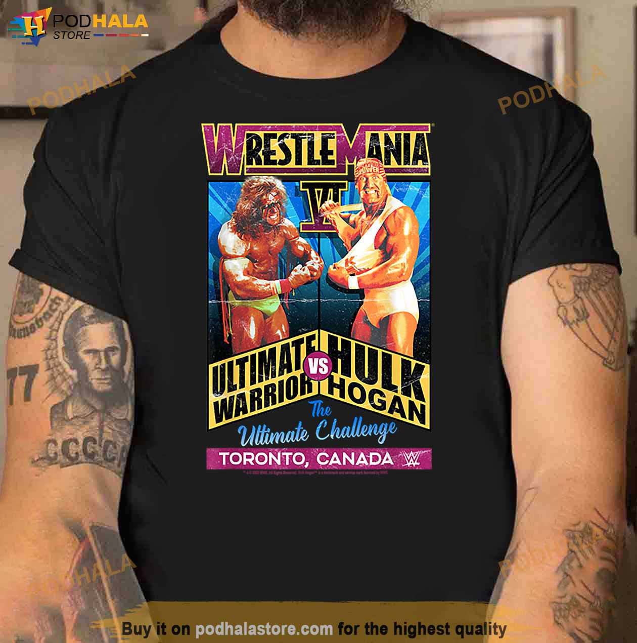 WWE WrestleMania Ultimate Warrior VS Hulk Hogan Vintage T Shirt WWE WrestleMania Ultimate Warrior VS Hulk Hogan Vintage T Shirt