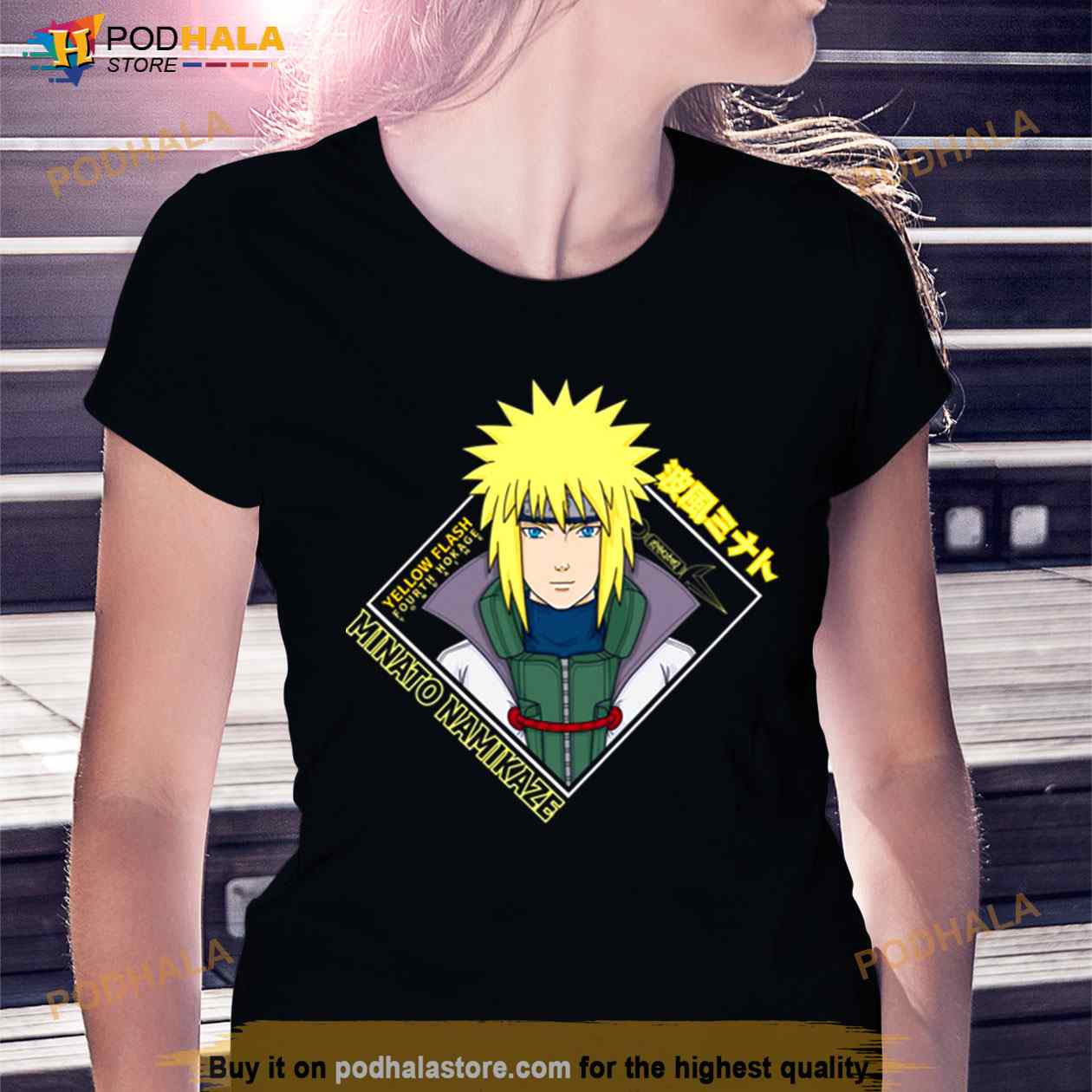 Camisa Camiseta Envio Hoje Minato Anime Desenhos Naruto 05