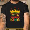 Young King Crown African American Kids Boys 1865 Juneteenth Shirt