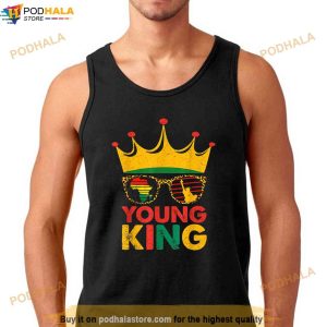 Young King Crown African American Kids Boys 1865 Juneteenth Shirt 3