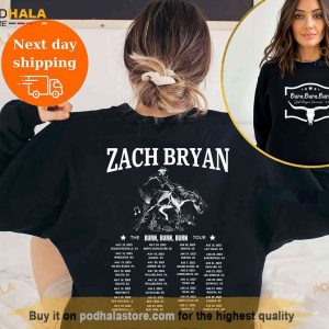 Zach Bryan Burn Burn Burn Tour 2023 Sweatshirt, Zach Bryan 90s Rap Shirt