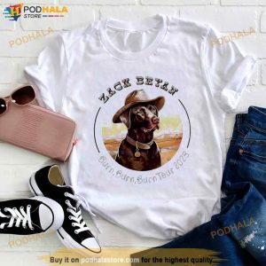 Zach Bryan Burn Burn Burn Tour Western Cowboy Dog Shirt 3
