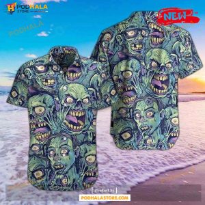 Zombie Green Awesome Design Hot Summer Hawaiian Shirt, Tropical Shirt