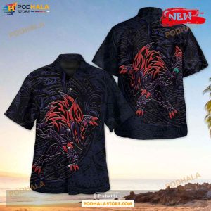Zoroark Polynesian Design Hawaiian Shirt, Tropical Shirt for Women Men