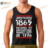 1865 White Quote Juneteenth shirt