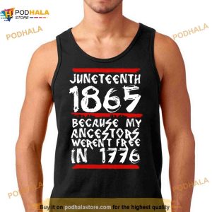 1865 White Quote Juneteenth shirt