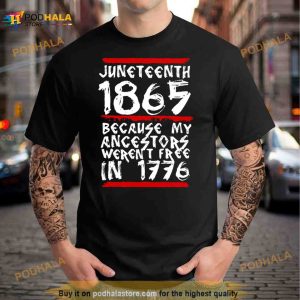 1865 White Quote Juneteenth Shirt 2
