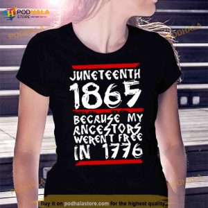 1865 White Quote Juneteenth Shirt 3