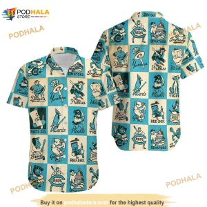 1956 Baseball Team Mascots Aloha Beach Hawaiian Shirt, School Mascot Shirt